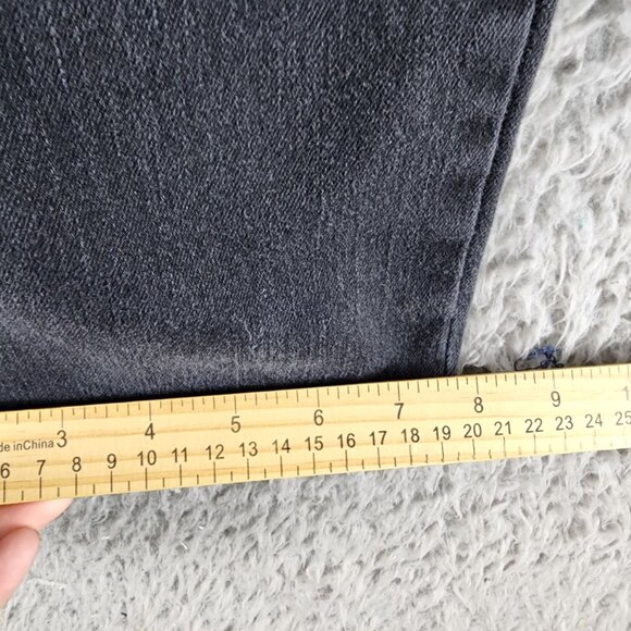 Levi's Jeans Mens 40x32 Black 502 Stretch Denim High Rise Regular Fit Taper - Picture 8 of 14